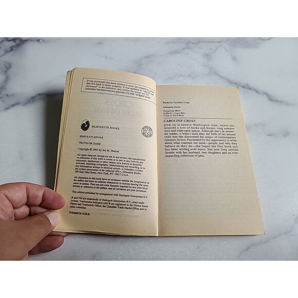 Silhouette Desire Truth Or Dare By Caroline Cross Paperback - Picture 4 of 10